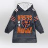 Monsters of the Midway 18 Bears Football Unisex Blanket Hoodie 2