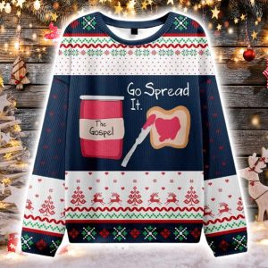 Go Spread It The Gospel Christian Ugly Christmas Sweater