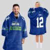 North 12 Seahawks Football Unisex Blanket Hoodie 1