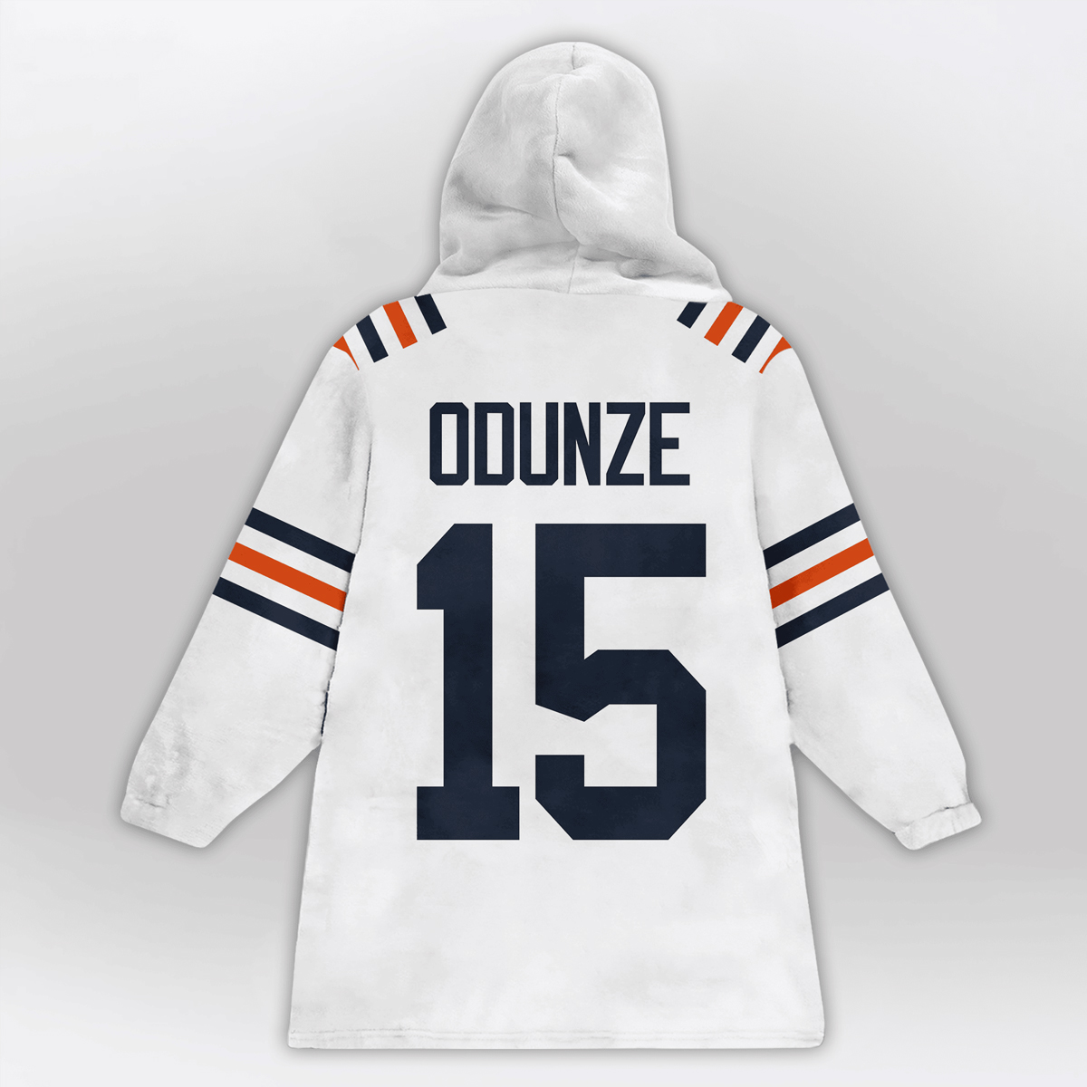 Odunze 15 Chicago Football Unisex Blanket Hoodie 2