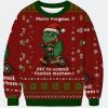 Off to Commit Frogmas Mayhem Ugly Christmas Sweater