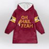 Oh Hail Yeah Daniels 5 Washington Football Unisex Blanket Hoodie