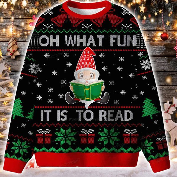 Oh What Fun It Is To Read Ugly Christmas Sweater