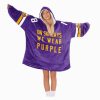 On Sundays We Wear Purple 18 Minnesota Football Unisex Blanket Hoodie