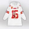 PM Mahomes 15 Chiefs Football Unisex Blanket Hoodie 2