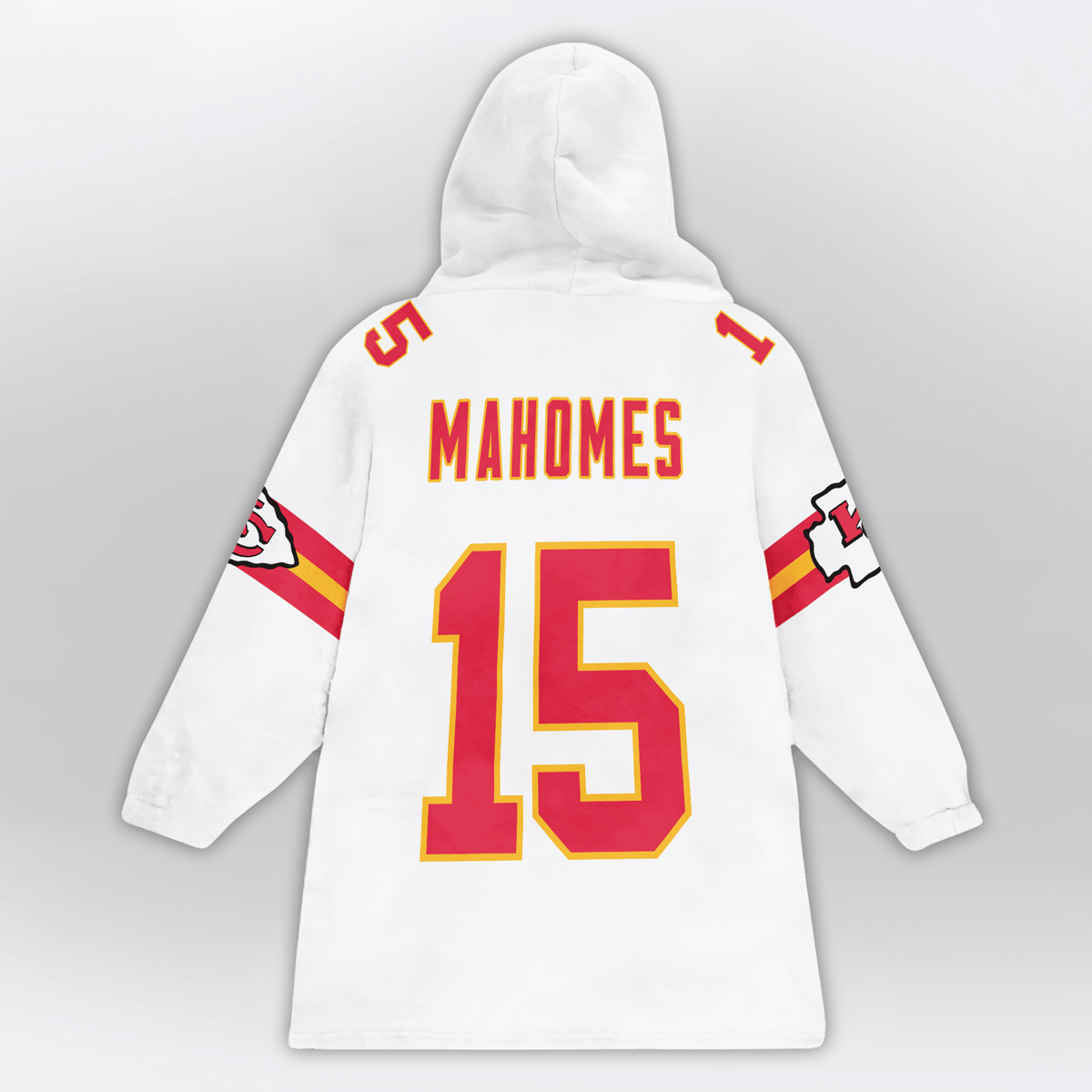 PM Mahomes 15 Chiefs Football Unisex Blanket Hoodie