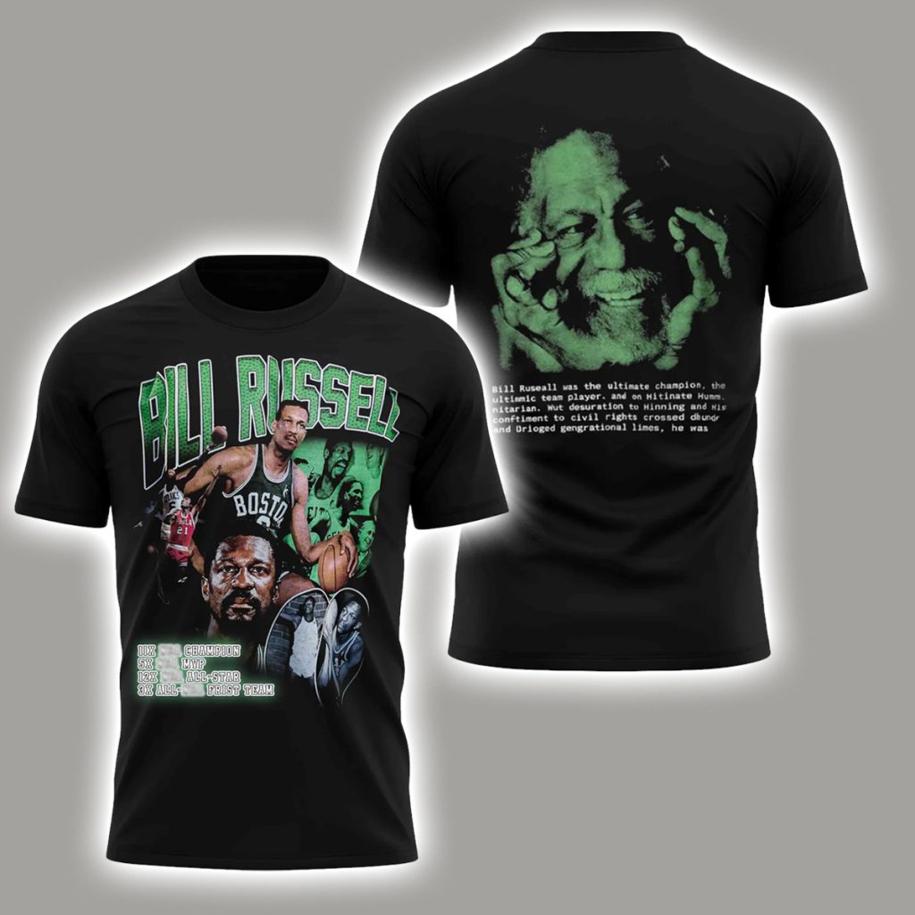 Patriots Christian Gonzalez Bill Russell Shirt 1