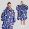 Pattern JA 17 Buffalo Football Unisex Blanket Hoodie 1