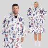 Pattern JA 17 Buffalo Football Unisex Blanket Hoodie 3