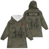 Payton 34 Chicago Football Blanket Hoodie 1