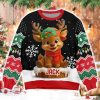 Personalized Baby Reindeer Ugly Christmas Sweater