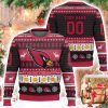 Personalized Cardinals Football 2025 Ugly Christmas Sweater