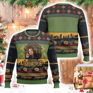 Boromir Simply Walk Into Mordor The Lord Of The Rings Ugly Christmas Sweater