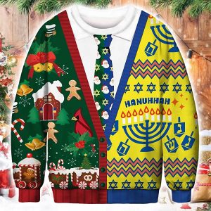 Fake Suit Ugly Christmas Sweater