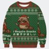 Raccoon Need Snacks Funny Ugly Christmas Sweater