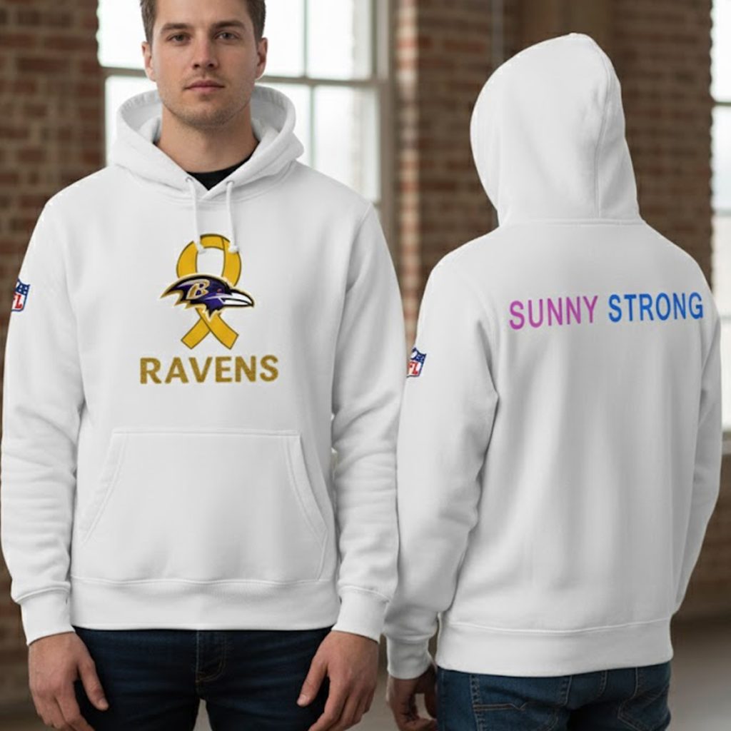 Ravens Crucial Catch Sunny Strong 2025 Hoodie Ravens Crucial Catch Sunny Strong 2025 Hoodie