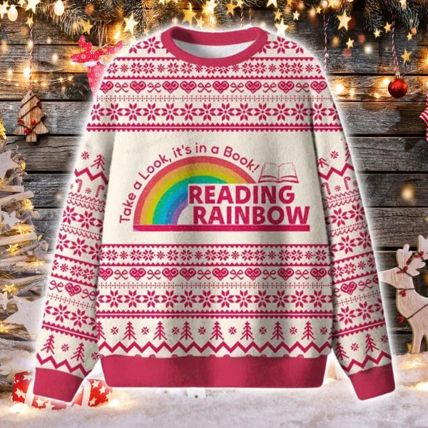 Reading Rainbow Ugly Christmas Sweater
