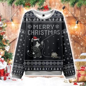 The Cats Christmas String Pull Christmas Ugly Sweater