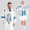 SB 14 Detroit Football Unisex Blanket Hoodie 1