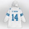 SB 14 Detroit Football Unisex Blanket Hoodie 2
