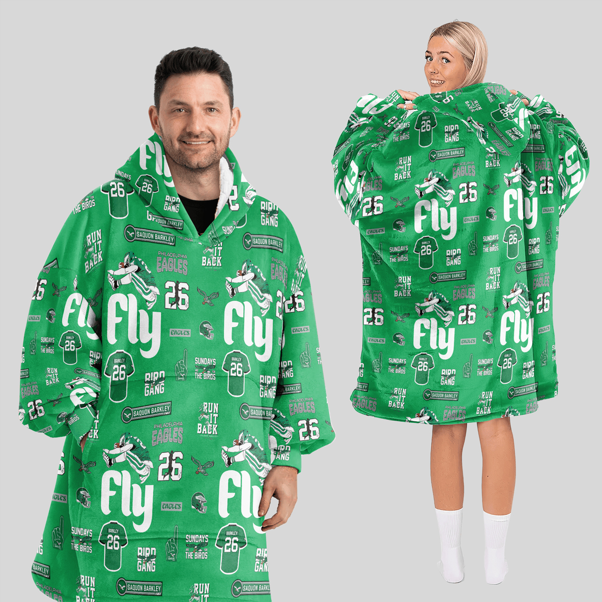 S.B 26 Philadelphia Football Unisex Blanket Hoodie