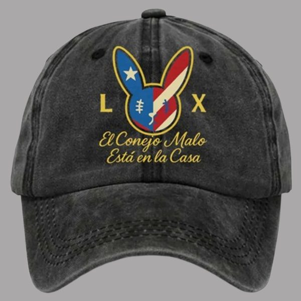 Super Bowl 2026 Bunny Football Music Lover Hat 1