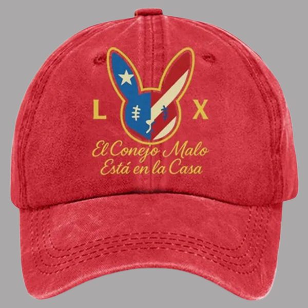 Super Bowl 2026 Bunny Football Music Lover Hat 2