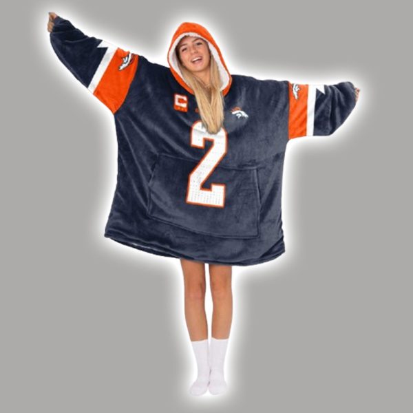 Surtain 2 Denver Football Unisex Blanket Hoodie 2