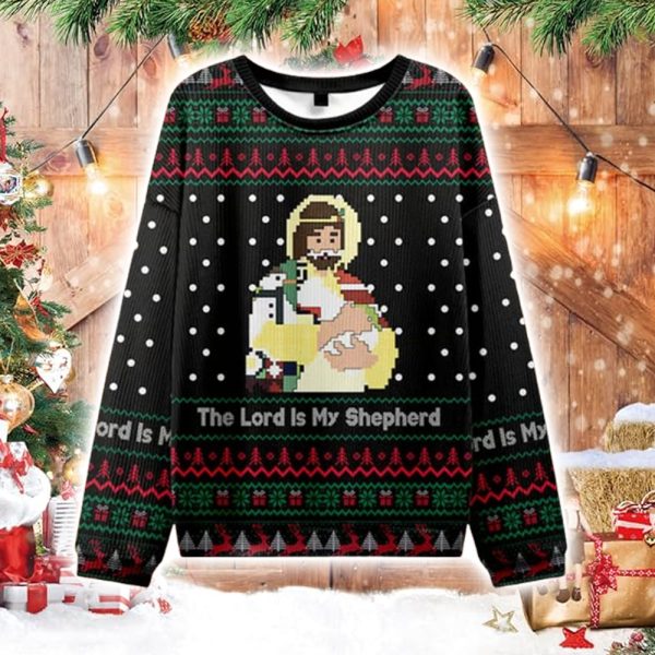 The Lord Is My Shepherd Ugly Christmas Sweater 1