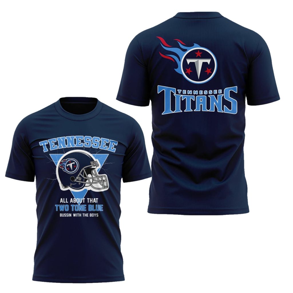 Titans All About That Two Tone Blue Bussin With The Boys T Shirt