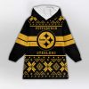 Ugly Pittsburgh Football Unisex Blanket Hoodie
