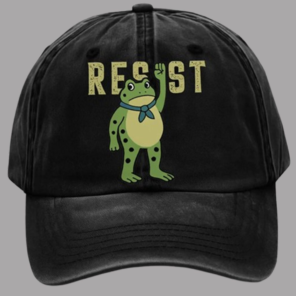Unisex Resist Frog Print Hat 1