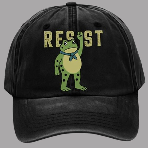 Unisex Resist Frog Print Hat 2