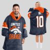 United In 10 Broncos Football Unisex Blanket Hoodie 1