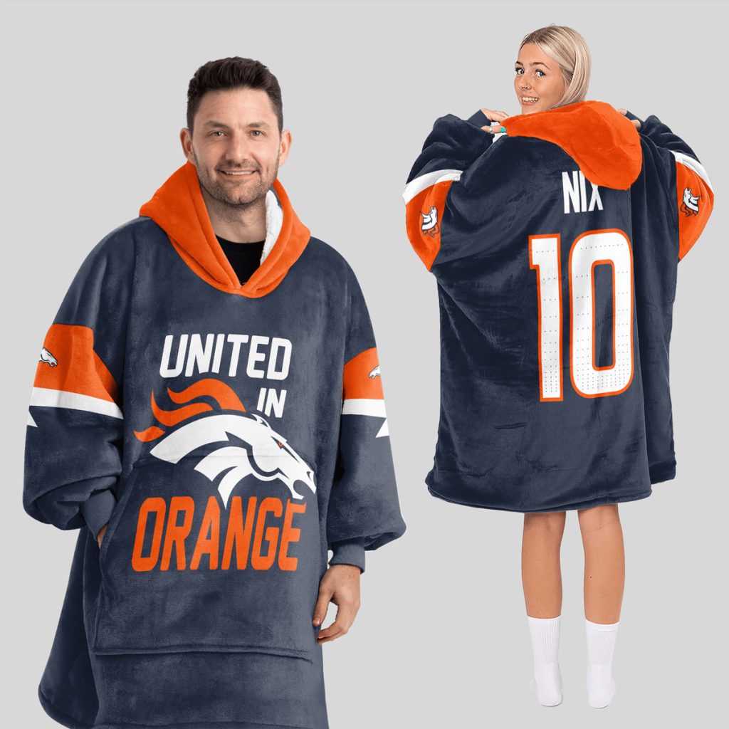 United In 10 Broncos Football Unisex Blanket Hoodie 1 United In 10 Broncos Football Unisex Blanket Hoodie 1