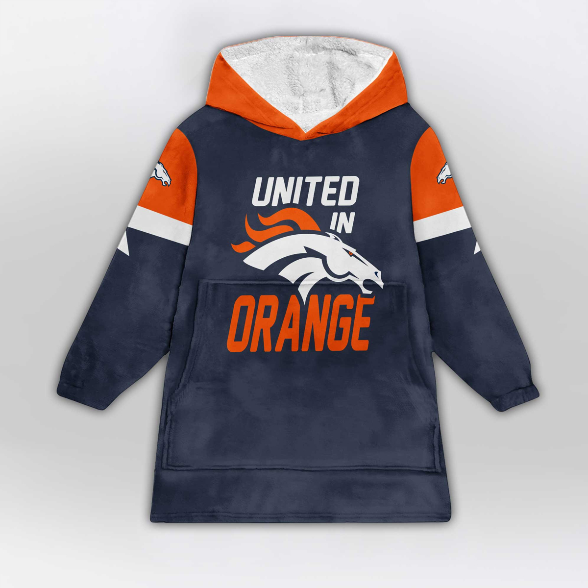 United In 10 Broncos Football Unisex Blanket Hoodie 2