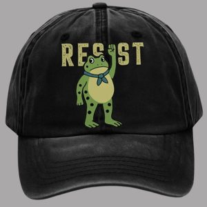 Unisex Resist Frog Print Hat 1