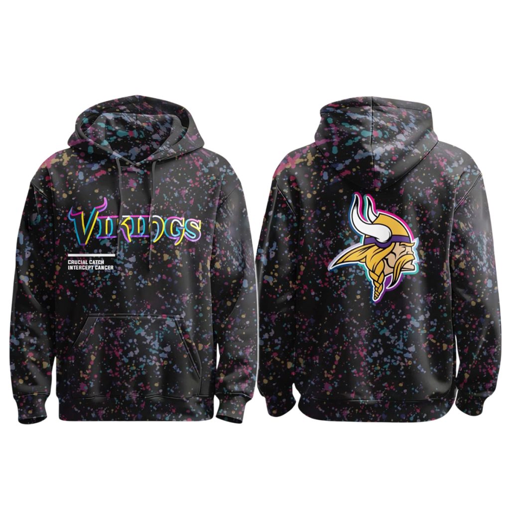 Vikings Crucial Catch 2025 Hoodie Vikings Crucial Catch 2025 Hoodie