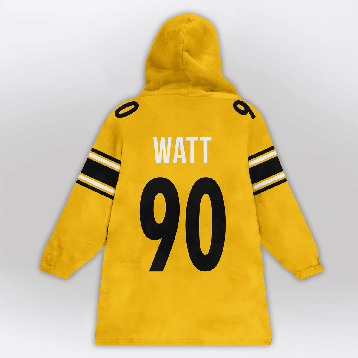 Watt 90 Pittsburgh Football Unisex Blanket Hoodie 2