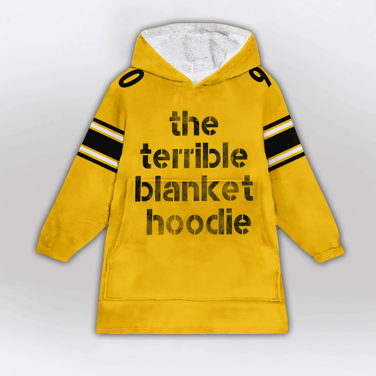 Watt 90 Pittsburgh Football Unisex Blanket Hoodie