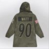 Watt 90 Steelers Football Unisex Blanket Hoodie 2