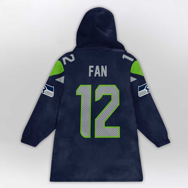 We Are 12 Seahawks Football Unisex Blanket Hoodie 2