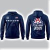 Wildcats FREEDOM It's All About Jesus Charlie Kirk Hoodie 2025 1
