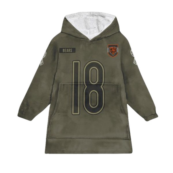 Williams 18 Chicago Football Blanket Hoodie