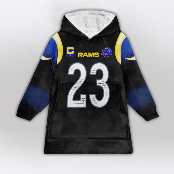 Williams 23 Los Angeles R Football Unisex Blanket Hoodie