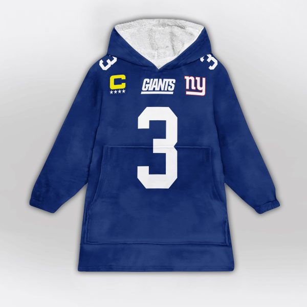 Wilson 3 New York G Football Unisex Blanket Hoodie