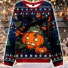 Witch Frog And Pumpkins Ugly Christmas Sweater