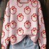 Womens Animal Print Souvenir Ugly Christmas Sweater