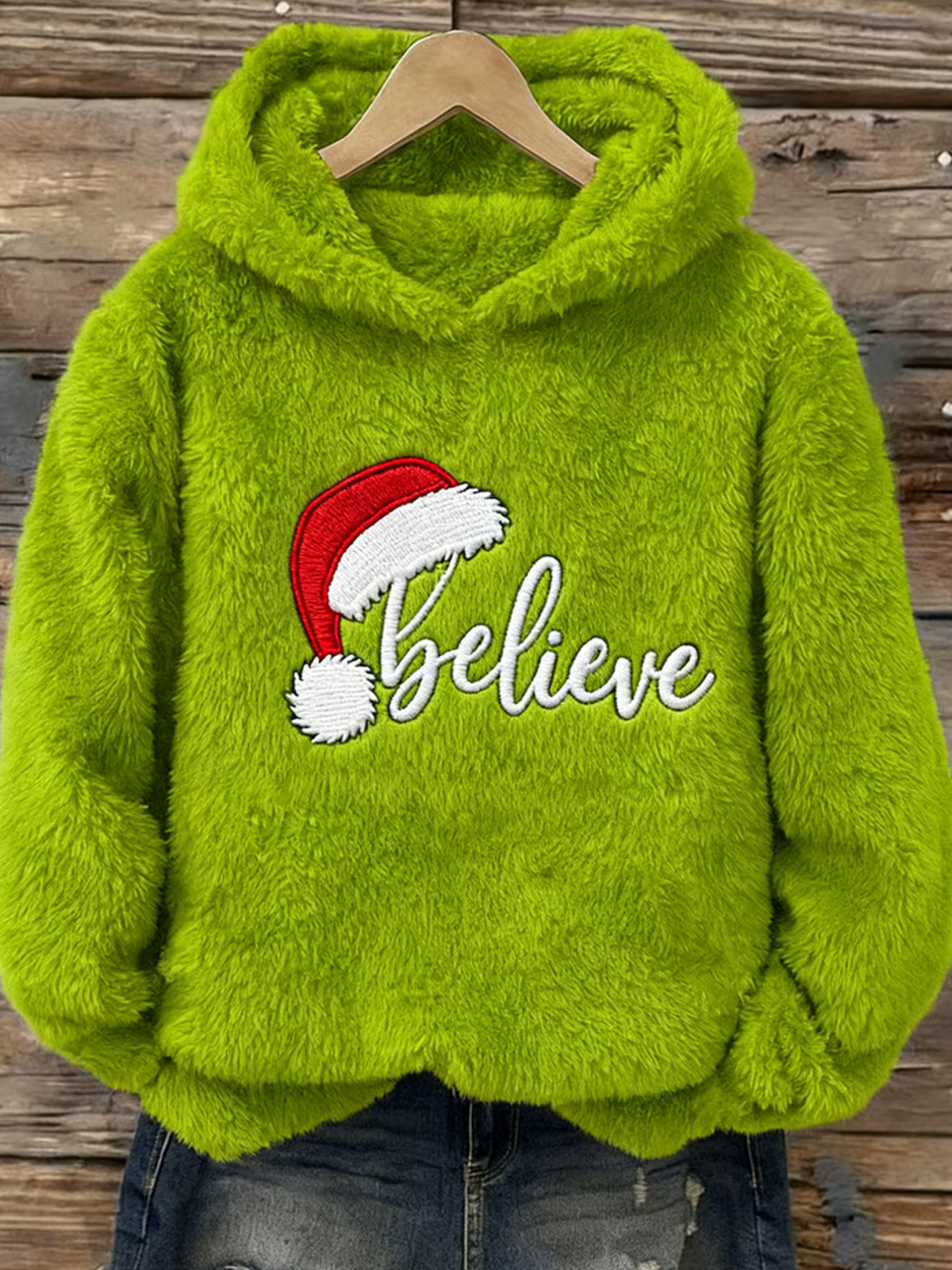 Women's Christmas Plush Sweatshirt