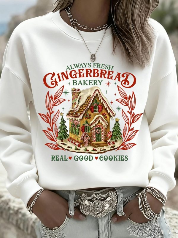 Womens Christmas Vintage Animal Floral Art Hoodie Casual Sweatshirt